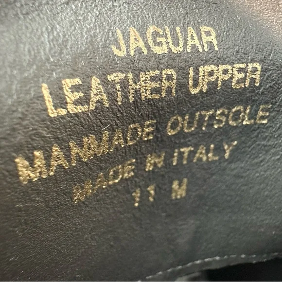 Bruno Magli Men's Black Jaguar Leather Loafer Color: Black Size:11 Made in Italy